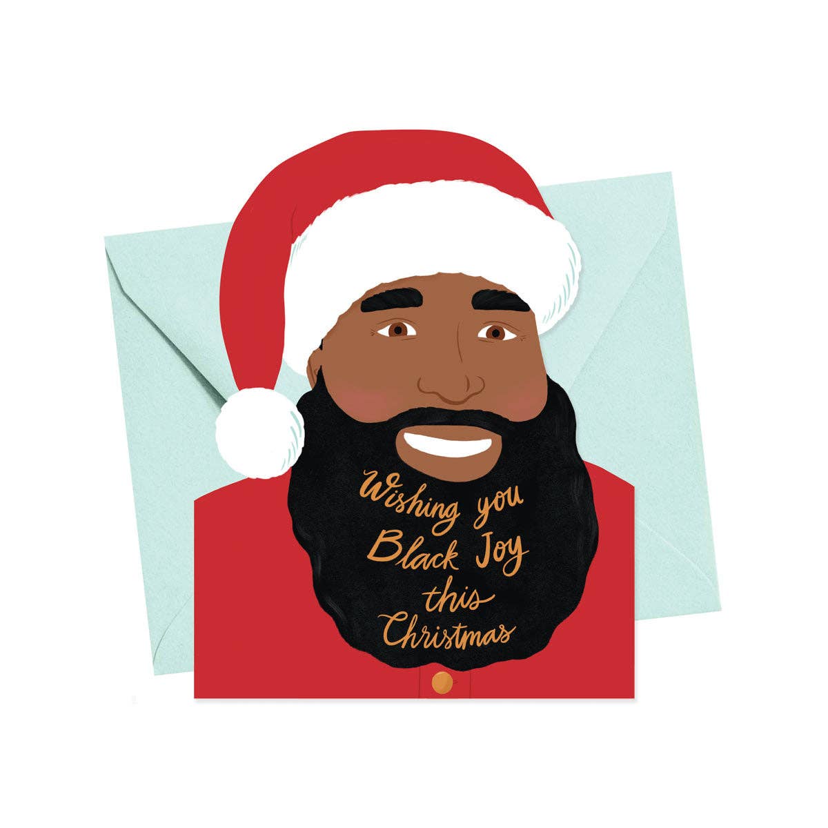 Pineapple Sundays Design Studio - Black Joy This Christmas Die Cut Card