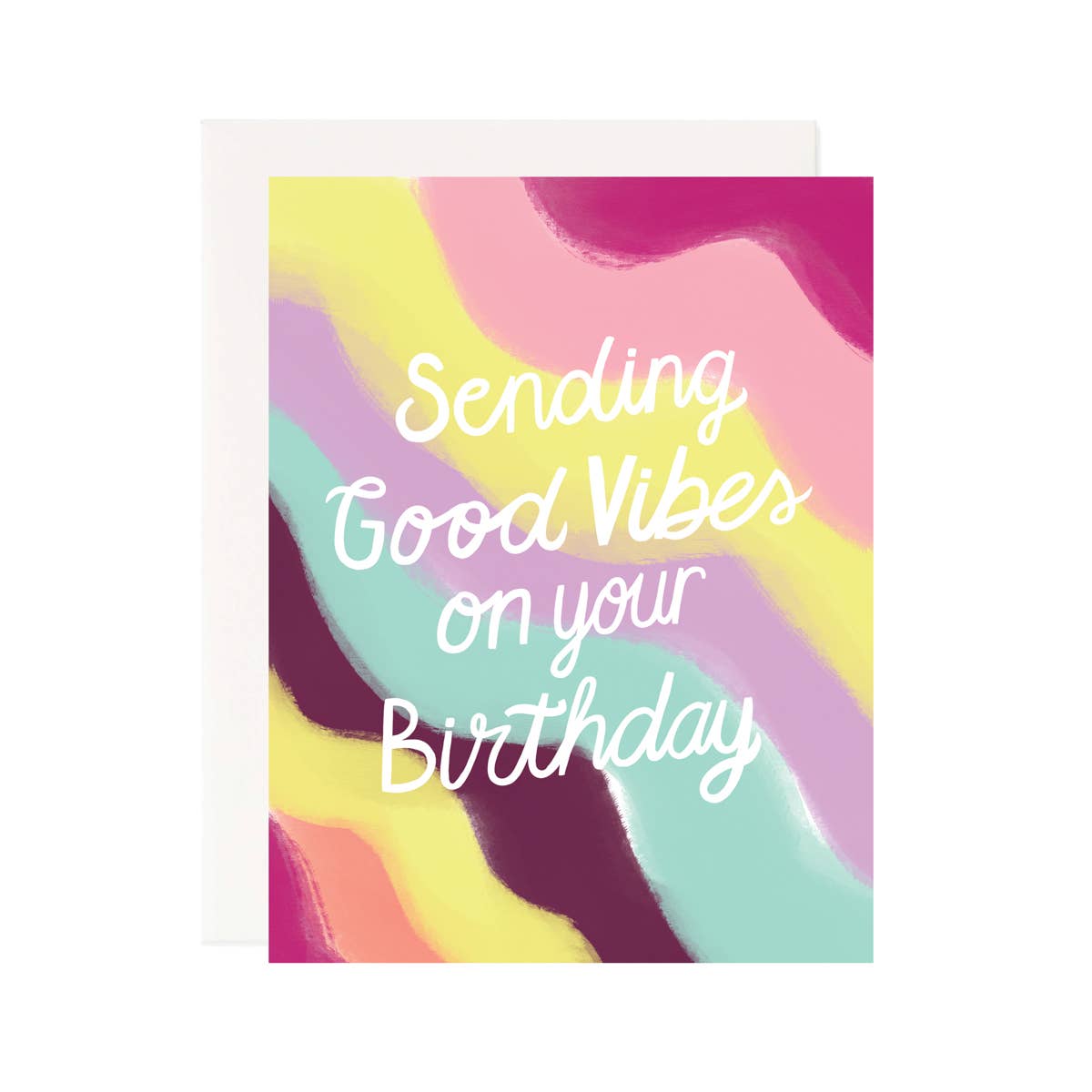 Pineapple Sundays Design Studio - Good Vibes on your Birthday Greeting Card