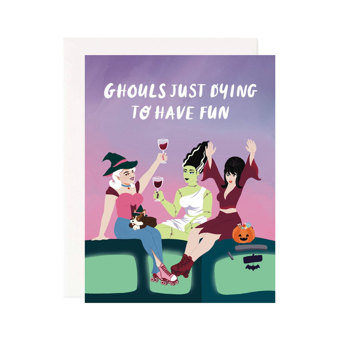 Pineapple Sundays Design Studio - Dying to Have Fun Halloween Card